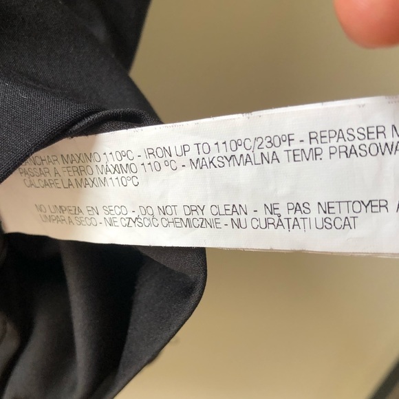 ZARA Little Black Dress Form Fitting With Embroidery Beads Size Medium LBD - Picture 13 of 15